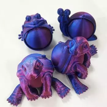 3D-печатная коробка для хранения украшений в виде животных, украшение для рабочего стола One Size