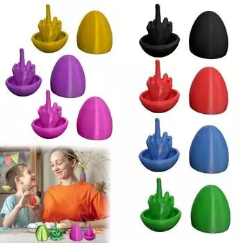 3D-печатная коробка для среднего пальца, выталкивающая средний палец в футляре фиолетовый