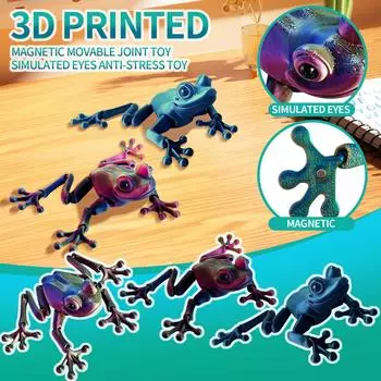 3D-печатная магнитная игрушка с подвижными суставами, имитация глаз, антистрессовая игрушка One Size
