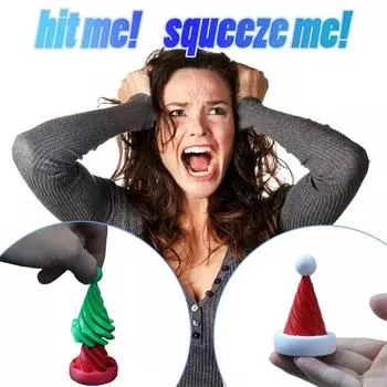 3D-печатная маленькая спиральная конусная игрушка спиральная конусная игрушка мини рождественская шапка Санты набор для снятия стресса для детей и взрослых игрушка для снятия стресса A4