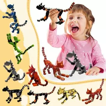 3D-печатная машина для домашних животных, крепление для куклы собаки, декомпрессионная игрушка, многошарнирная суперподвижная модель One Size