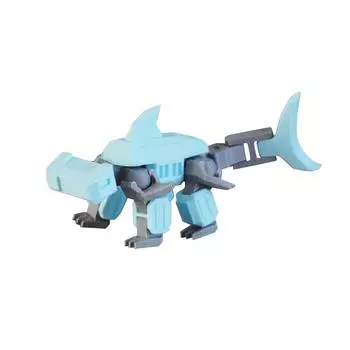 3D-печатная механическая подвижная технологическая игрушка-животное с чувством, требуется сборка One Size светло-синий