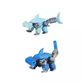 3D-печатная механическая подвижная технологическая игрушка-животное с чувством, требуется сборка One Size светло-синий