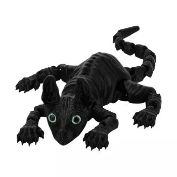 3D-печатная модель безволосой кошки, игрушка-украшение в подарок One Size