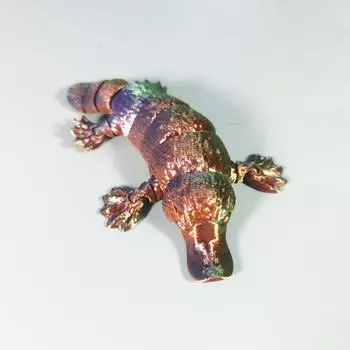 3D-печатная модель, гибкая статуя, с подвижными суставами, домашний декор, интересные игрушки для людей с аутизмом/СДВГ, праздничные подарки Toco, игрушки, игрушка для стола руководителя в виде животных One Size коричневый