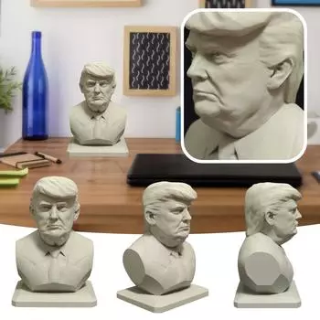 3D-печатная модель куклы, настольное украшение, американский политический подарок, 10 см One Size белый