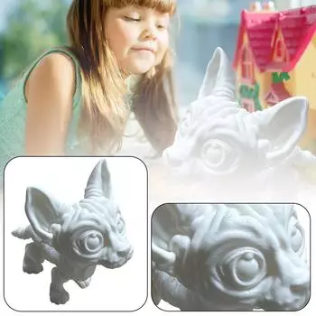 3D-печатная модель лысой кошки Милая One Size