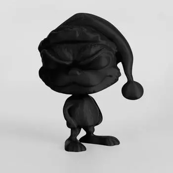 3D-печатная модель украшения для создания рождественской атмосферы дома, игрушки, рождественские подарки One Size чёрный