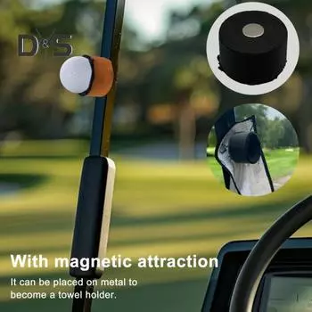 3D-печатная мойка для мячей для гольфа, портативный чехол для чистки мячей для гольфа с магнитной спинкой, салфетка из микрофибры, очиститель мячей для гольфистов серый