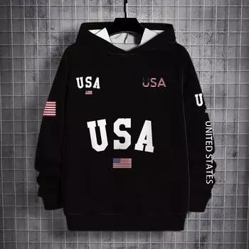 3D-печатная мужская толстовка с капюшоном на осень-зиму, модный трендовый пуловер с капюшоном, толстовки и свитшоты с длинными рукавами для мужчин S