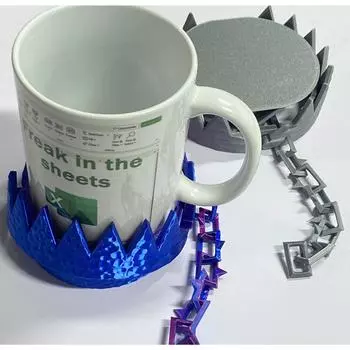 3D-печатная мышеловка с автоматической регулировкой Creativecoaster, шаблон мышеловки, украшение для рабочего стола One Size темно-синий