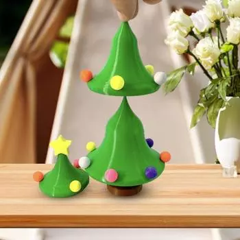 3D-печатная новогодняя елочная игрушка для снятия стресса и тревожности Мини-танцы, рок-н-ролльный рождественский подарок синий