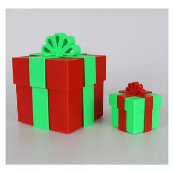 3D-печатная подарочная коробка на день рождения для подружки невесты, свадьбы, рождественской вечеринки One Size зелёный