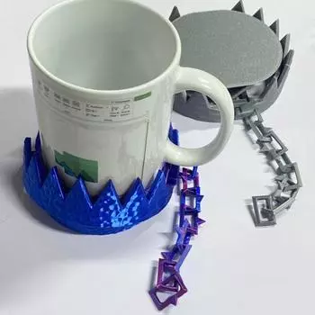 3D-печатная подставка под мышеловку, автоматическая регулируемая, противоожоговая, термостойкая, настольная кофейная кружка синий