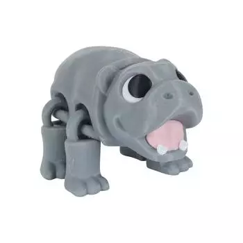 3D-печатная подвижная игрушка бегемот, бегемот с подвижными суставами, 3D-печатная игрушка-украшение бегемот, снятие стресса, подвижный бегемот One Size