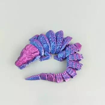 3D-печатная подвижная игрушка, с подвижными суставами, 3D-печатная игрушка-украшение, снятие стресса, подвижная One Size фиолетовый