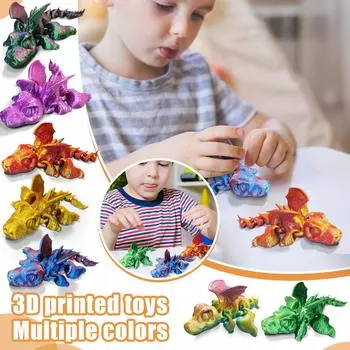 3D-печатная подвижная игрушка, с подвижными суставами, 3D-печатная игрушка-украшение, снятие стресса, подвижная One Size