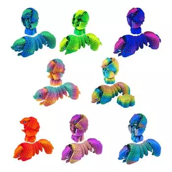 3D-печатная подвижная игрушка, с подвижными суставами, 3D-печатная игрушка-украшение, снятие стресса, подвижная One Size зелёный