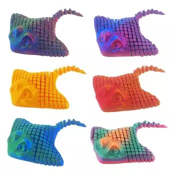 3D-печатная подвижная игрушка, с подвижными суставами, 3D-печатная игрушка-украшение, снятие стресса, подвижная One Size золотой