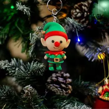 3D-печатная подвижная рождественская кукла, игрушка, модель украшения, подвижная модель персонажа One Size