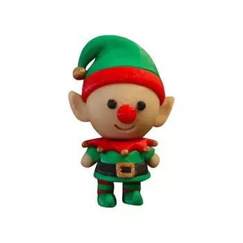 3D-печатная подвижная рождественская кукла, игрушка, модель украшения, подвижная модель персонажа One Size