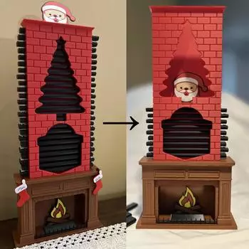 3D-печатная рождественская игрушка обратного отсчета до Адвента One Size красный