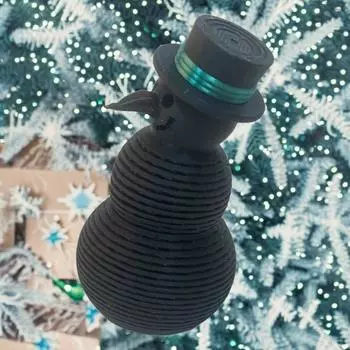 3D-печатная рождественская весенняя игрушка-снеговик для снятия стресса One Size чёрный