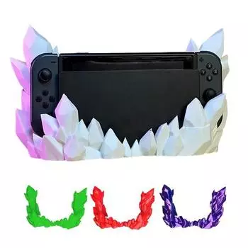 3D-печатная ручка для игровой консоли, подставка для переключателя, уникальный кристаллический переключатель красный