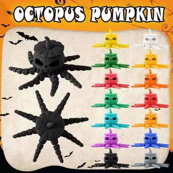 3D-печатная шарнирная гибкая игрушка на Хэллоуин, креативная игрушка, декоративная шарнирная модель для взрослых и детей One Size зелёный