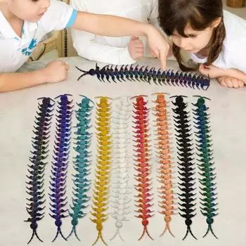 3D-печатная шарнирная игрушка-сколопендра, настольный декор, игрушка для снятия стресса, украшение в виде сколопендры для домашнего офиса