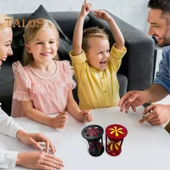 3D-печатная спиральная игрушка в виде песочных часов, невозможная проходная спиральная скульптура в виде песочных часов, антистрессовая мини-игрушка в виде песочных часов, украшение для рабочего стола, орнамент чёрный/красный