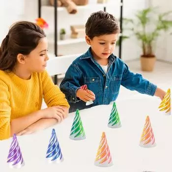 3D-печатная спиральная конусная игрушка, иллюзия вихревой нити, невозможная спиральная конусная проходная скульптура, снятие стресса для детей и взрослых, мини-спиральная конусная игрушка-фиджет красный