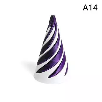 3D-печатная спиральная конусная игрушка, невозможная пирамида, проходная скульптура, проходная пирамида, мини-иллюзия нити вихря