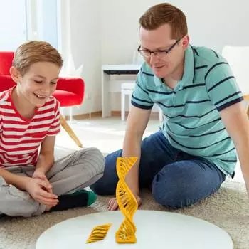 3D-печатная спиральная структура игрушки, иллюзия вихревой нити, невозможная спиральная проходная скульптура, снятие стресса для детей и взрослых, мини-спиральная игрушка-фиджет синий