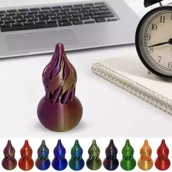 3D-печатная спиральная тыква-игрушка Невозможная проходная спиральная тыква-конусная фигурка Стресс Тревога E