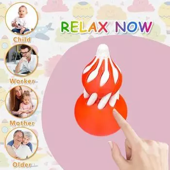 3D-печатная спиральная тыква-игрушка Невозможная проходная спиральная тыква-фигурка для снятия стресса и тревожности розовый/фиолетовый