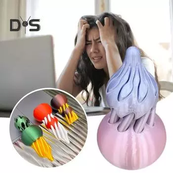 3D-печатная спиральная тыква-игрушка, невозможная фигурка в виде спиральной тыквы, снятие стресса, тревожности, образовательная иллюзия вихревой нити, мини-тыква-фиджет розовый/фиолетовый