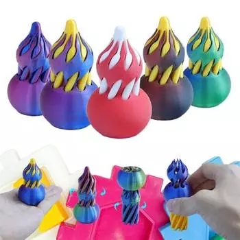 3D-печатная спиральная тыква-игрушка, невозможная сквозная спиральная тыква-конус, фигурка для снятия стресса, тревожности, мини-тыква, игрушка-фиджет, украшение для рабочего стола F