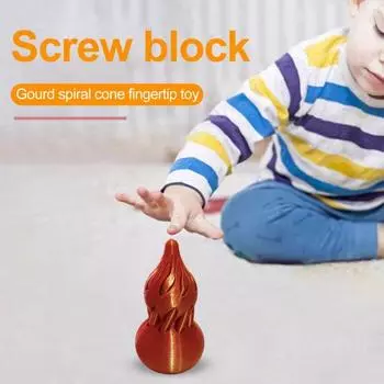 3D-печатная спиральная тыква-игрушка, невозможная сквозная спиральная тыква-конус, фигурка для снятия стресса, тревожности, мини-тыква, игрушка-фиджет, украшение для рабочего стола A