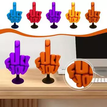 3D-печатная статуэтка среднего пальца F*Ck You, креативное украшение для стола, украшение, подарок, забавное украшение, игрушка-розыгрыш A1