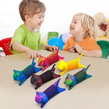 3D-печатная весенняя фигурка кота, лежащая статуэтка котенка, скульптура для снятия стресса, беспокойства, игрушка-фиджет из PLA-пластика для животных, украшение для рабочего стола