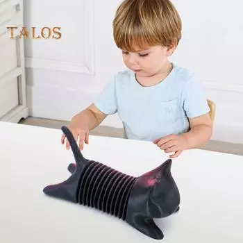 3D-печатная весенняя фигурка кота, лежащая статуэтка котенка, скульптура для снятия стресса, беспокойства, игрушка-фиджет из PLA-пластика для животных, украшение для рабочего стола красный