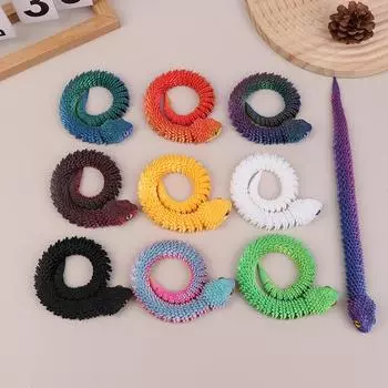 3D-печатная змея, украшение для стола, аксессуары для декора комнаты, офисный стол, украшение, забавная игрушка