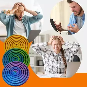 3D-печатное кольцо-спиннер для снятия стресса и тревожности для детей и подростков, взрослых, вращающееся на 360 градусов, игрушка из семи колец, портативная игрушка для путешествий и повседневного использования золотистый/красный