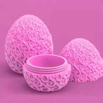 3D-печатное яйцо дракона, пасхальное яйцо, 3D-печатное шарнирное яйцо дракона с драконом внутри, кристальная игрушка дракона, таинственное яйцо дракона розовый