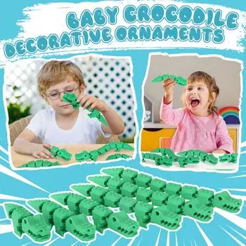 3D-печатное шарнирное шарнирное животное, несколько размеров, все тело подвижное, супер непобедимое, абстрактные креативные украшения, декоративная игрушка для взрослых и детей One Size