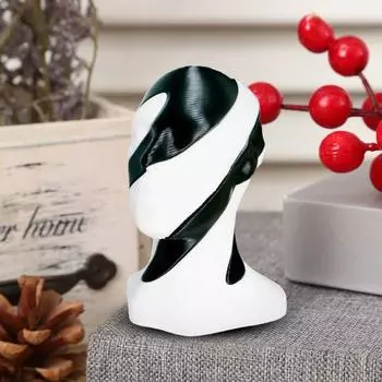 3D-печатное украшение для головы, проходное украшение в виде манекена, настольное украшение в форме человеческой головы зелёный/фиолетовый