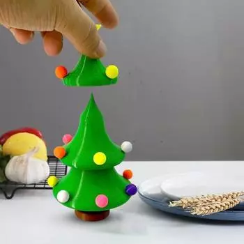 3D-печатное украшение на рождественскую елку, снятие стресса, тревожности, мини-танцующая качающаяся рождественская елочная игрушка, украшение для домашнего офиса, настольный подарок на праздник синий