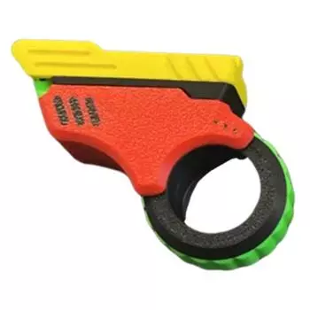 3D-печатные EDC успокаивающие игрушки-спиннеры в форме пистолета для облегчения синдрома дефицита внимания и гиперактивности(черный)