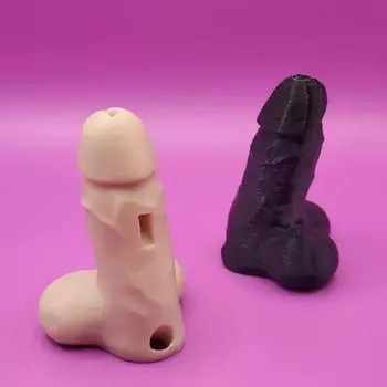 3D-печатные креативные фигуры Свисток Креативные подарки Пародийные подарки для друзей One Size чёрный